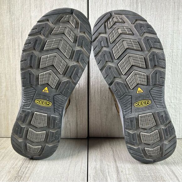 KEEN Utility Atlanta II Brown Leather Steel Toe Sandal Shoe Mens Size 9 EE Wide - Picture 8 of 10